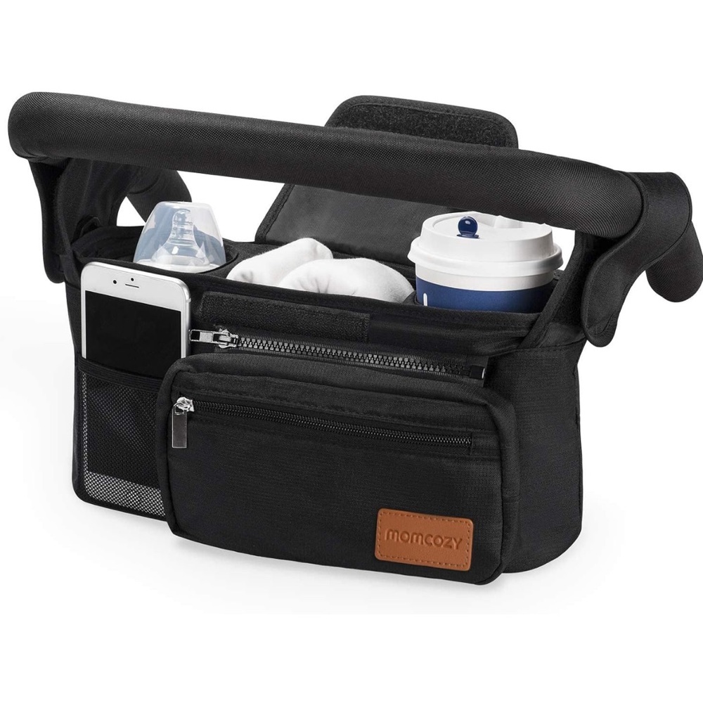 NEW Momcozy Universal Stroller Organizer Caddy with Insulated Cup Holders - Picture 7 of 11